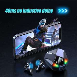 Cool Glow Games Auriculares inalámbricos competitivos Auriculares estéreo 9D Auriculares deportivos impermeables con micrófono - Product Image 2