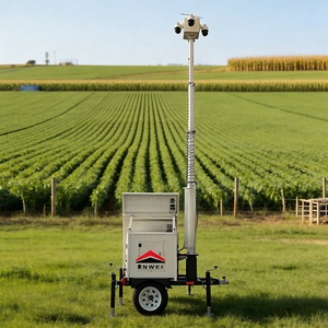 Panneaux solaires portables à alimentation rapide pour caméras de surveillance mobiles, mini-remorques solaires pour la surveillance à distance sur route - Product Image 6