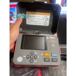 UNI-T UT677C เครื่องวัดความต้านทานฉนวน 0-3 โอห์ม แบตเตอรี่ในตัวสำหรับเครื่องมือวัด พร้อมฟังก์ชัน Data Hold สีเทา วัสดุ ABS - Product Image 1