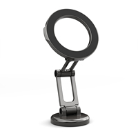 Support de téléphone magnétique pliable pour voiture, support adhésif pour tableau de bord, support de navigation anti-vibrations, design universel