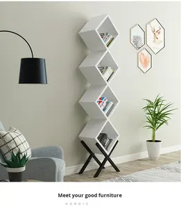 Estantería Combinada Creativa Nórdica, Estantería Infantil de Hierro Forjado, Estantería de Almacenamiento de Vino Tinto, Estantería Moderna de Pie - Product Image 5