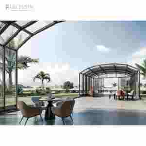 Fuson Foshan, venta directa de fábrica, vidrio con aislamiento antiruido, jardín, sala de sol, casa de aluminio Diy, terraza al aire libre, terraza, OEM - Product Image 2