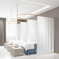Simple lumière luxe salon rideaux chambre fille Salon de beauté cloison rideau Support tringle occultant rideau Support cadre
