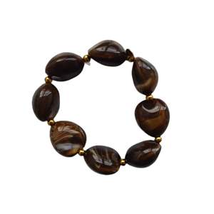 Fashion <b>Beaded</b> <b>Bracelet</b> 316L Stainless Steel PVD <b>Gold</b> Plating Sustainable Resistant Jewelry Accessory - Product Image 1