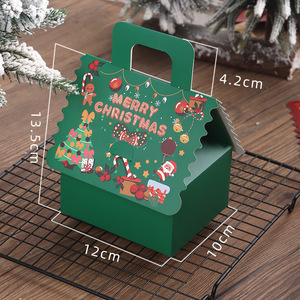 Dropshipping Shopify <b>Christmas</b> Gingerbread House Candy <b>Box</b> With Resealable Closure For Nougat Chocolate Cookies - Product Image 6