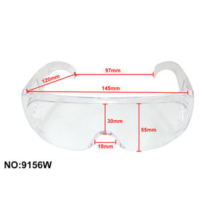 Lunettes de sécurité en polycarbonate sans vis avec branches ventilées - Product Image 3