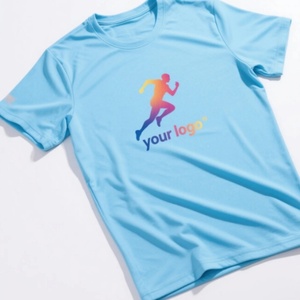 เสื้อยืดออกกำลังกายแขนสั้นคุณภาพสูงสำหรับผู้ชาย แบบสวมใส่สบาย ไซส์ใหญ่  พร้อมโลโก้แบบกำหนดเอง  ผ้าถักเนื้อแน่น เหมาะสำหรับใส่ลำลองหรือเล่นกีฬา - Product Image 2