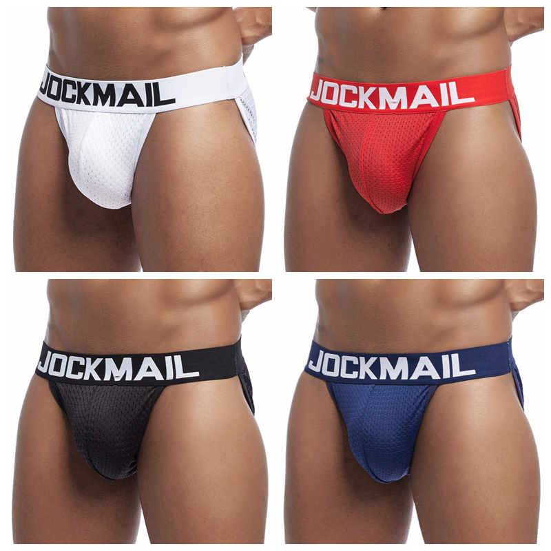 JOCKMAIL Lot De 2 Coton Caleçons Homme Rembourrés Sexy - Coussinet Amovible Pour Mettre En Valeur Les Fesses (as4, Alpha, M, Regular, Regular, Blanc