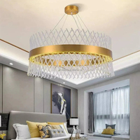 Lustre de luxe K9 XX lustre suspendu 2025 nouveau luminaire de bureau à domicile avec suspension en cristal pour la décoration de la maison