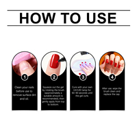 Ensemble de 6 stylos à gel UV pour ongles AMZ, série pour la manucure à domicile, stylos à vernis multicolores, application facile