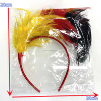 Couronne florale fascinante en fausses plumes, serre-tête pour femme, accessoire de tête très prisé pour le Nouvel An, Halloween, Thanksgiving