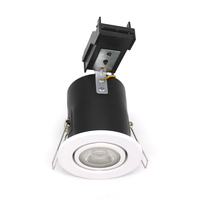 Projecteurs inclinables de Downlight de plafond de LED GU10 enfoncé évalué par feu matériel de fer