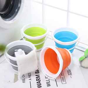 <span class=keywords><strong>Seau</strong></span> Pliant <span class=keywords><strong>Rétractable</strong></span> en Plastique TPR, 10L Grande Capacité, Portable, Léger et Écologique pour le Camping en Extérieur - Product Image 4