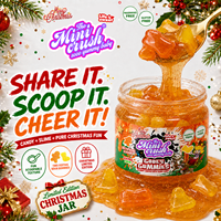 Kerst Slime Snoep Pot Leuk Grappig Snoep Cadeau Bulk Snoep Groothandel OEM Private Label Snacks Gooey Gummy