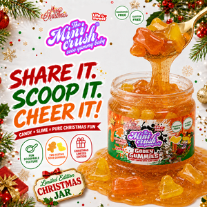Christmas Slime Candy Jar Fun Novelty Candy Gift Bulk Candy Wholesale OEM Private Label Snacks Gooey Gummy