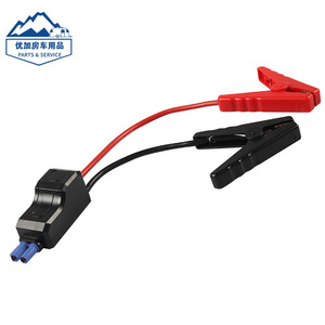 Cable de refuerzo EC5 de 300A a prueba de chispas para conectores de arranque de coches de pasajeros, rojo y negro - Product Image 1