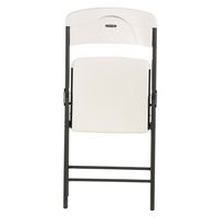 Kunststoff-Metall Moderner Klappbarer Esszimmerstuhl mit Edelstahlrahmen für Outdoor-Events, Partys, Wohnzimmer & Esszimmer
