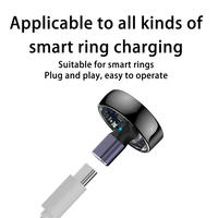 Adaptateur de charge magnétique intelligent pour bague connectée, Type C femelle, chargeur à contact 1 broche OTP 4mm en alliage d'aluminium, neuf, DOONJIEY NFC
