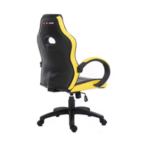 Chaise de jeu ergonomique pivotante en cuir PU personnalisée avec fonction de réglage en hauteur pour salle d'ordinateur et bureau