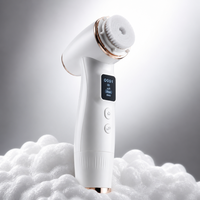 Brosse nettoyante électrique pour le visage avec logo personnalisé, étiquette privée, portable, machine à mousse automatique pour le visage, avec boîte cadeau