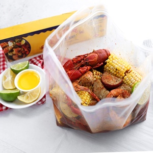Clear Supermarket Grocery Food Nti Fog Zipper Cut Fruit Standing up Pouch Vegetable Plastic Roasted Chicken Rotisserie <b>Bag</b> - Product Image 4
