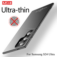 Pour Samsung Galaxy S24 Ultra S24 Plus FE Couverture Arrière MSVII Ultra Mince Mat PC Anti-empreintes Digitales En Gros Cas De Téléphone Portable Usine