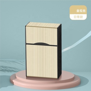 Étui à cigarettes en alliage d'aluminium personnalisé pour hommes en gros, boîte à cigarettes en métal rétro - Product Image 3