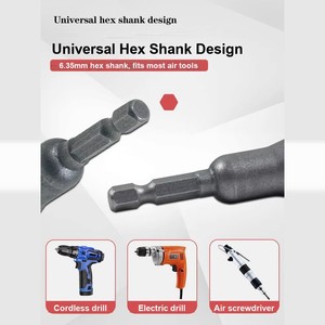Douille pour écrou à oreilles, douille à fente ouverte en forme de U, tige hexagonale 1/4, douille à vis à œillet pour tournevis électrique - Product Image 2