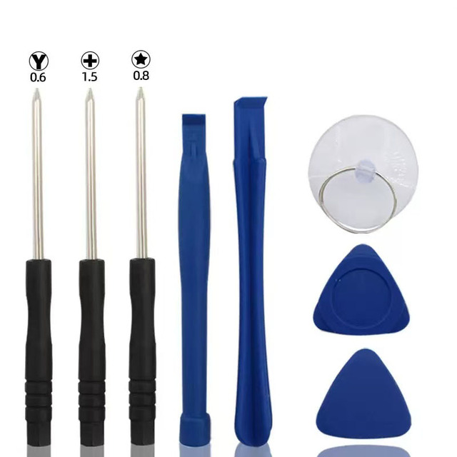 8-piece Universal Mobile Phone Repair Tool Set; Lid Opener; Tweezers/screwdriver/suitable for iPhone and Various Android Phones