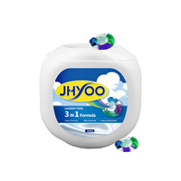 JHYOO Capsules de lessive jetables grande capacité haute concentration 72 billes antibactériennes parfum Rose Raisin 5 compartiments Super