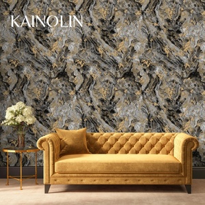 <span class=keywords><strong>Papier</strong></span> <span class=keywords><strong>peint</strong></span> PVC or et noir, <span class=keywords><strong>papier</strong></span> <span class=keywords><strong>peint</strong></span> marbré pour chambre à coucher, salon - Product Image 1