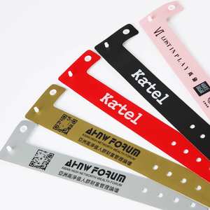 Pulsera de Identificación de PVC Impermeable Marca XHL 2025, Códigos QR Diferentes, Color Personalizado, Logotipo Impreso, Estilo Artificial, Promocional - Product Image 3