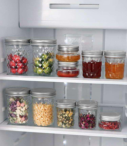 8 Ounce Round Wide Mouth Airtight Glass Mason Jar 380ml/1000ml Capacity Split Tops Lid for Canning Honey Food <b>Storage</b> <b>Kitchen</b> - Product Image 4