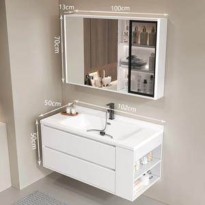 <strong>Bathroom</strong> Washing Table Basin Cabinet Wash Basin Smart Home <strong>Bathroom</strong> Cabinet Wash Basin Combination - Product Image 6