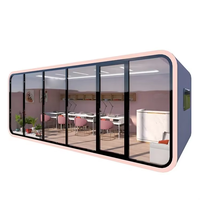 Maison conteneur modulaire en acier personnalisée pour supermarché, école, hôtel, bureau, villa, atelier moderne, mobile, mini-maison