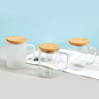Bouteilles en verre pour sublimation, verres à bière, bouteilles de lait avec paille, verre dépoli transparent, vente en gros d'usine, tasses personnalisées 16oz