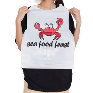 OEM personalizzato ristorante cliente bavaglino uniforme bavaglino aragosta granchio bavaglino usa e getta frutti di mare bavaglini adulti per mangiare - Product Image 3