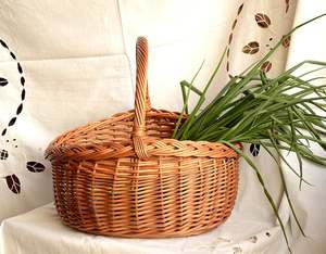 Cesta de picnic de ratán de calidad superior hecha a mano Solución de almacenamiento de viaje familiar de Vietnam - Product Image 5