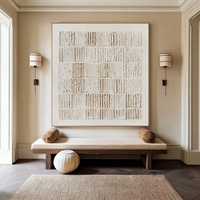 Tableau mural original en acrylique Wabi-Sabi texturé 3D, peint à la main par un artiste, nature morte, décoration minimaliste pour la maison et l'hôtel, ambiance sereine