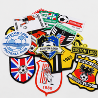 Patchs tissés avec Logo des Club de Football et personnalisés, haute qualité, 10 pièces