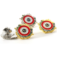 Épinglette en émail personnalisée d'usine, drapeau national d'Arabie Saoudite, des Émirats arabes unis, d'Oman, de Bahreïn, cadeau, épinglette de revers, badge, épinglette en émail doux plaqué argent et or 3D