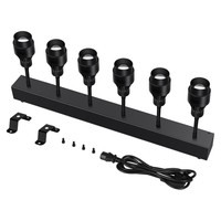 Projecteur LED Pinspot RGBW DMX512 Pknight avec corps en alliage d'aluminium, protection IP65, projection de faisceau, intensité variable, pour scène, mariages et événements