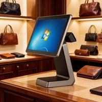 Sistema POS Todo en Uno con Pantalla Táctil de 15 Pulgadas, en Oferta en China, con SDK y Lector de Códigos de Barras, Intel Core I5/i7, Android/Windows