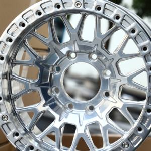 HTOR 16 17 18 19 20 pulgadas ruedas plateadas Beadlock 8 agujeros 8x165,1 8x170 4x4 ruedas forjadas todoterreno para RAM 2500 3500 F250 F350 - Product Image 4