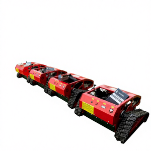 Tondeuse à fléaux longue portée de type chenille, à moteur de 125 cm3, alimentée par batterie, de qualité industrielle, pour l'entretien des chemins agricoles et forestiers - Product Image 1