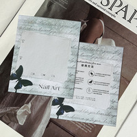 Carte de présentation en carton pour nail art, avec logo personnalisé, coins arrondis, papier artistique, effet gaufrage à chaud rose