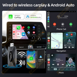 Grandnavi USB Type Boîte multimédia portable pour voiture Boîte intelligente Android sans fil CarPlay AI Box Android <span class=keywords><strong>Auto</strong></span> pour YouTube Netflix - Product Image 6