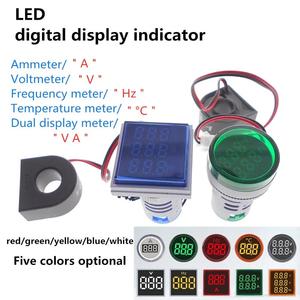 Luz de señal LED, pantalla digital de CA, voltímetro de corriente, medidor de frecuencia, medidor de <span class=keywords><strong>Hertz</strong></span>, pantalla dual, tres pantallas, 22mm - Product Image 1