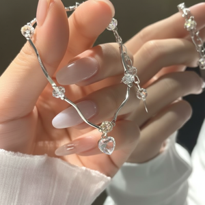 Elegante stile Boho coreano bracciali a catena con conchiglia di perle cuore di tendenza per le ragazze vendita calda gioielli all'ingrosso - Product Image 1