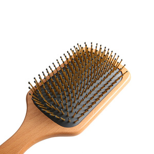 Cepillo de madera de haya para masaje del cuero cabelludo con cojín de aire para el cuidado y acondicionamiento del cabello - Product Image 2